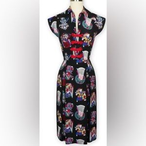 Trashy Diva Black and Red Midi Dress
